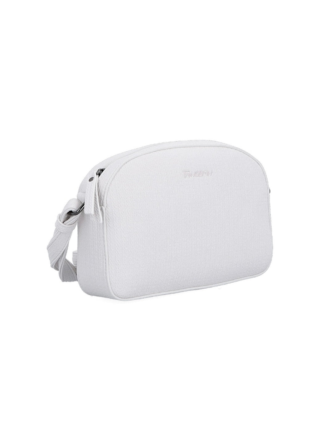 Malá moderní crossbody přes rameno bílá a béžová