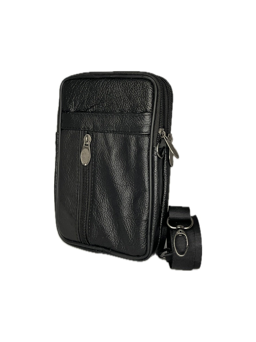 Malá pánská kožená crossbody taštička přes rameno a na opasek