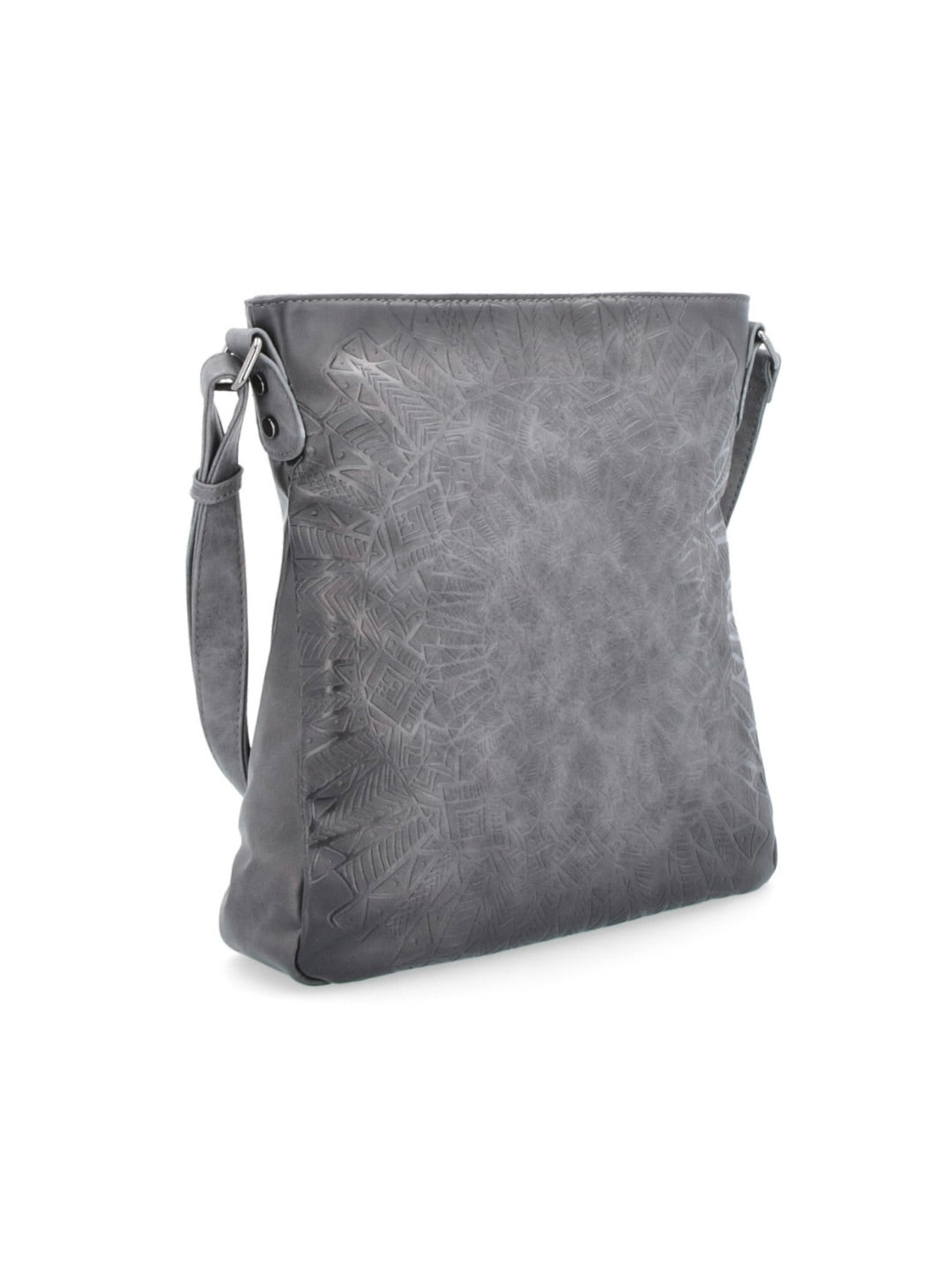 Dámská šedá crossbody s motivem mandaly