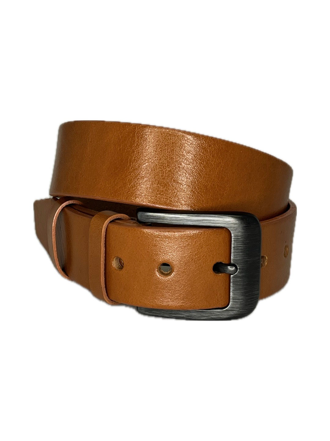 Pánský kožený opasek matná spona - šířka 38 mm