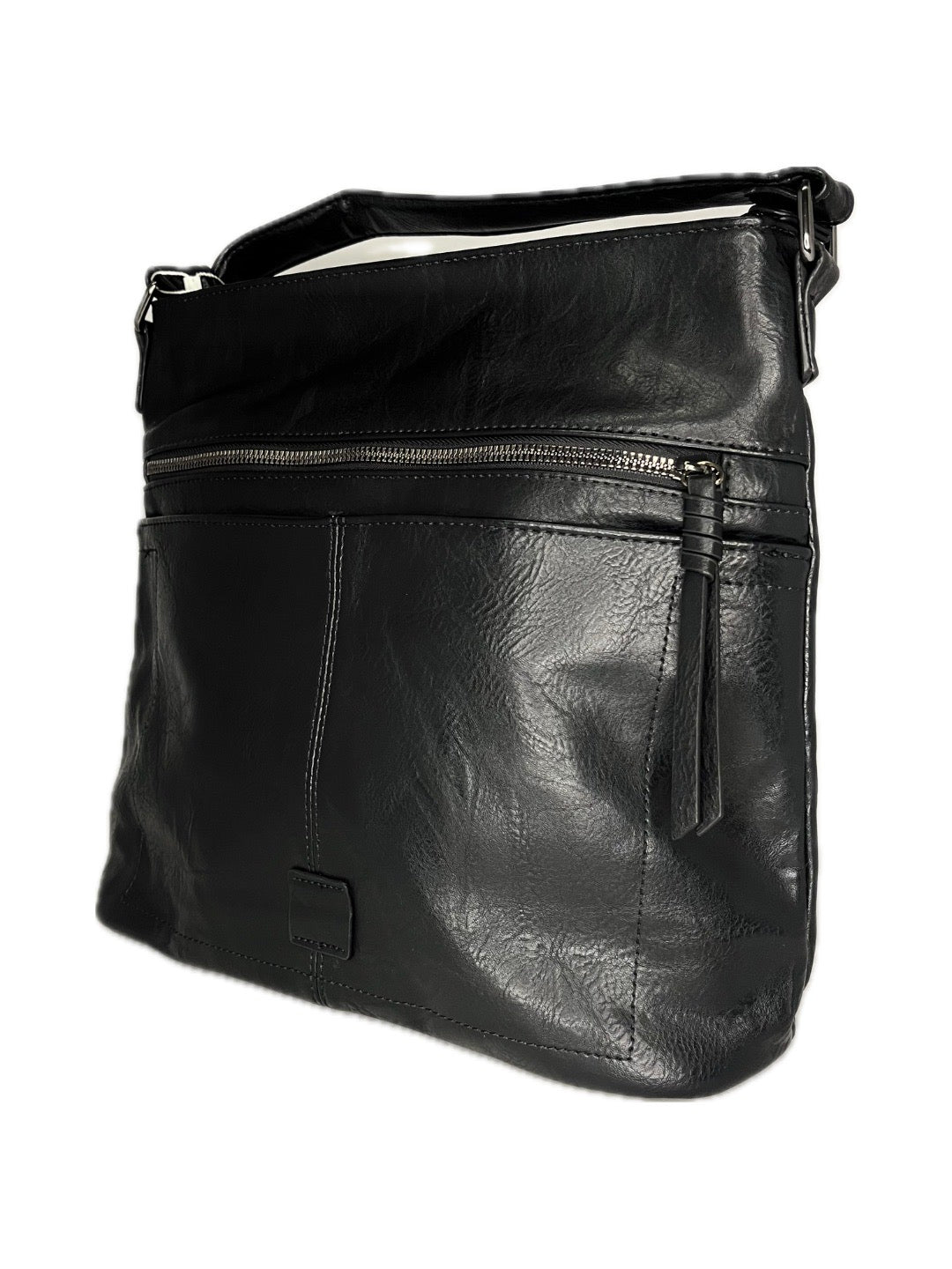 Černé crossbody ze syntetické kůže