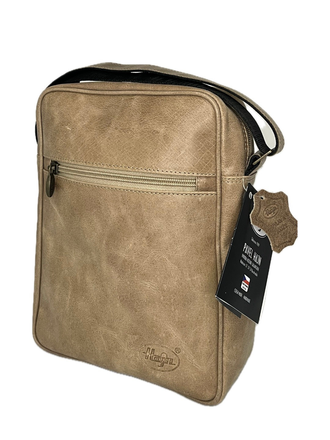 Pánská kožená taška HAJN - crossbody