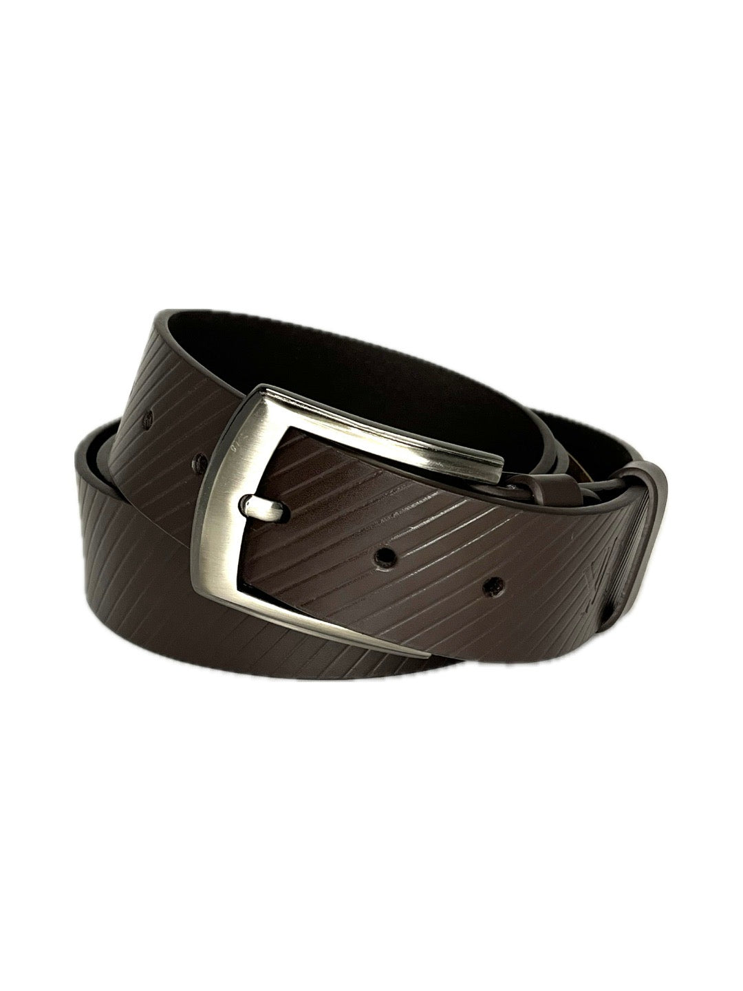Pánský kožený opasek se vzorem - šířka 38mm