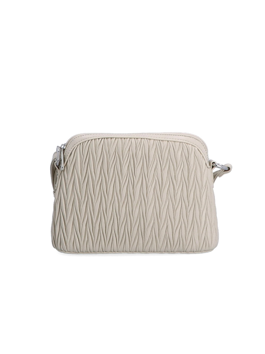 Malá béžová společenská crossbody LeSands přes rameno