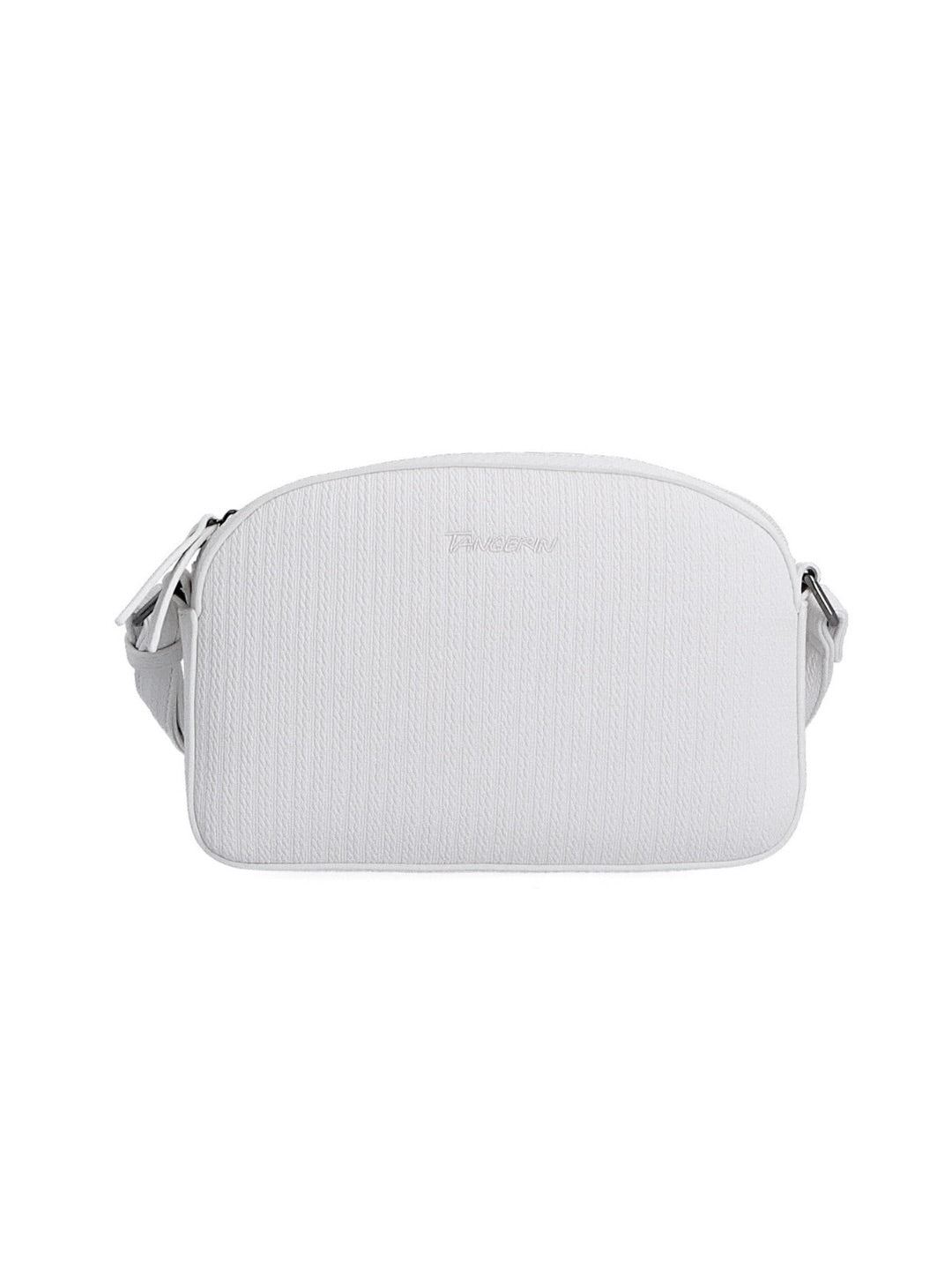 Malá moderní crossbody přes rameno bílá a béžová