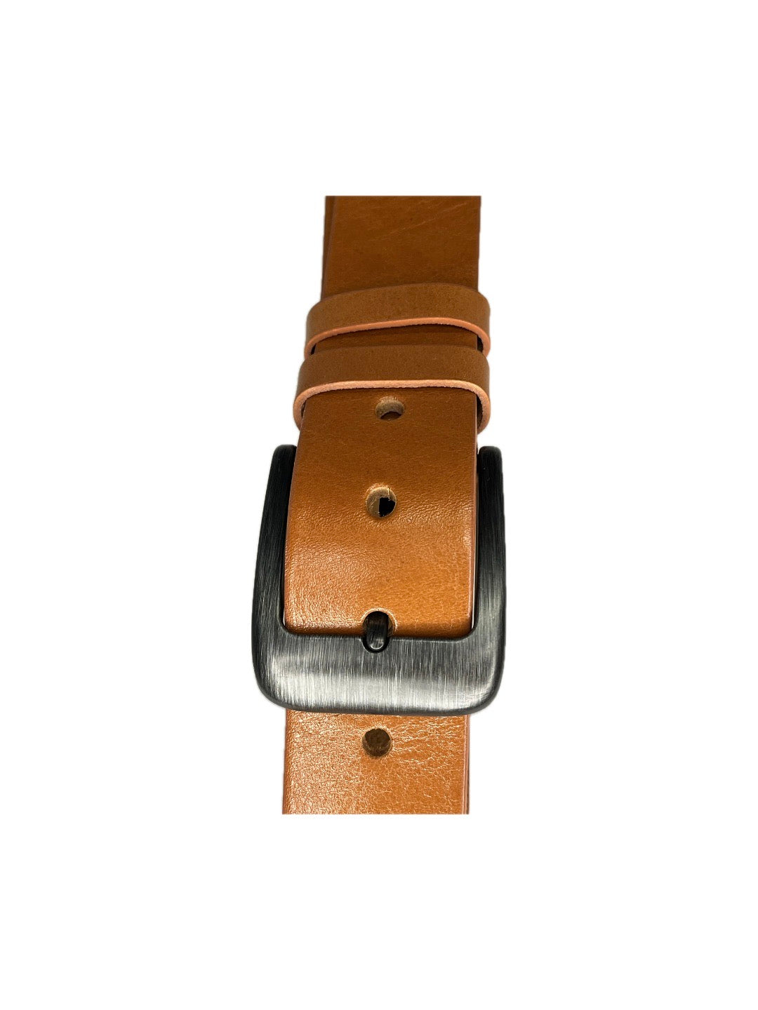 Pánský kožený opasek matná spona - šířka 38 mm