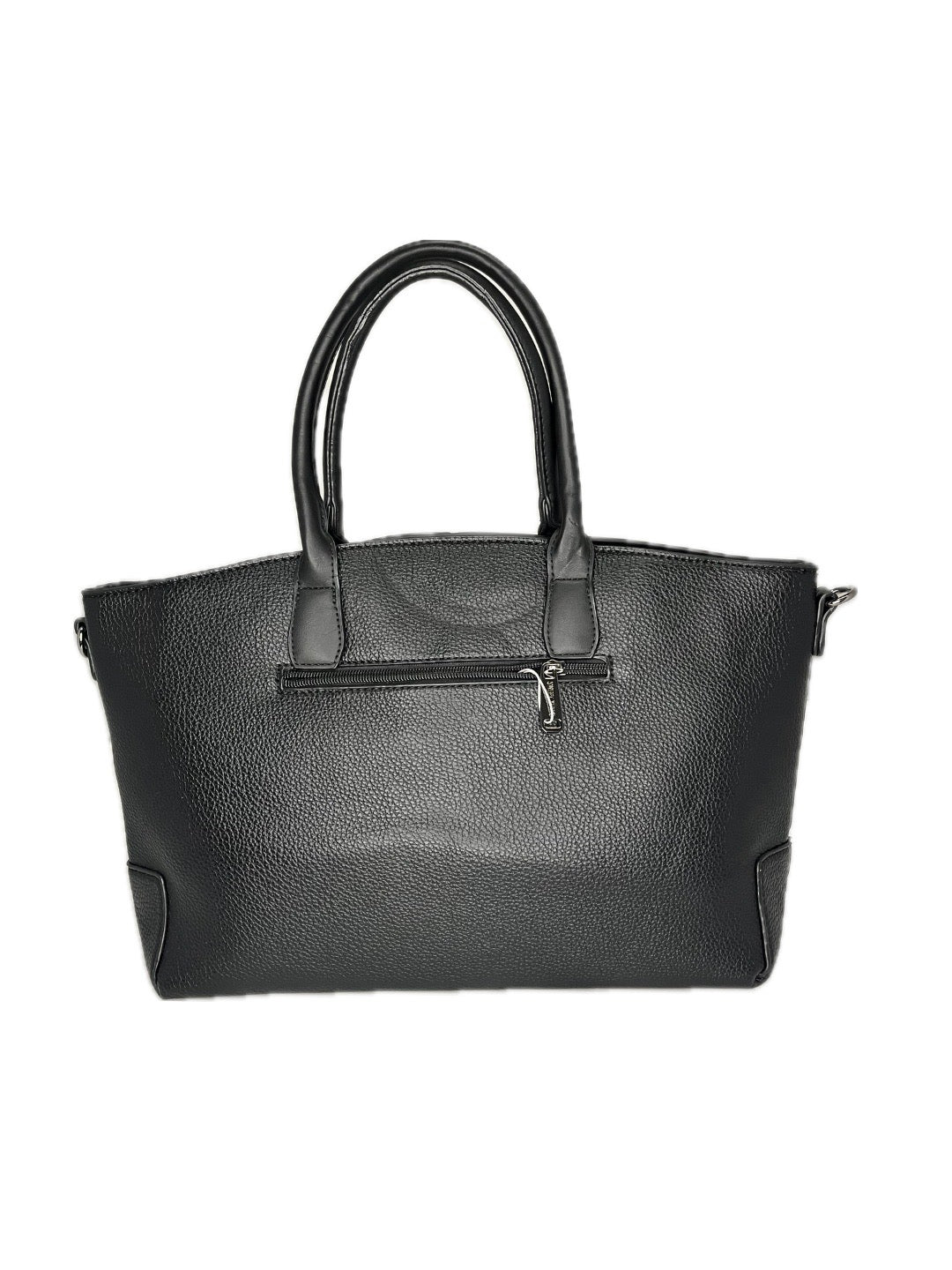 Dámská shopper kabelka v kombinaci černé a hnědé