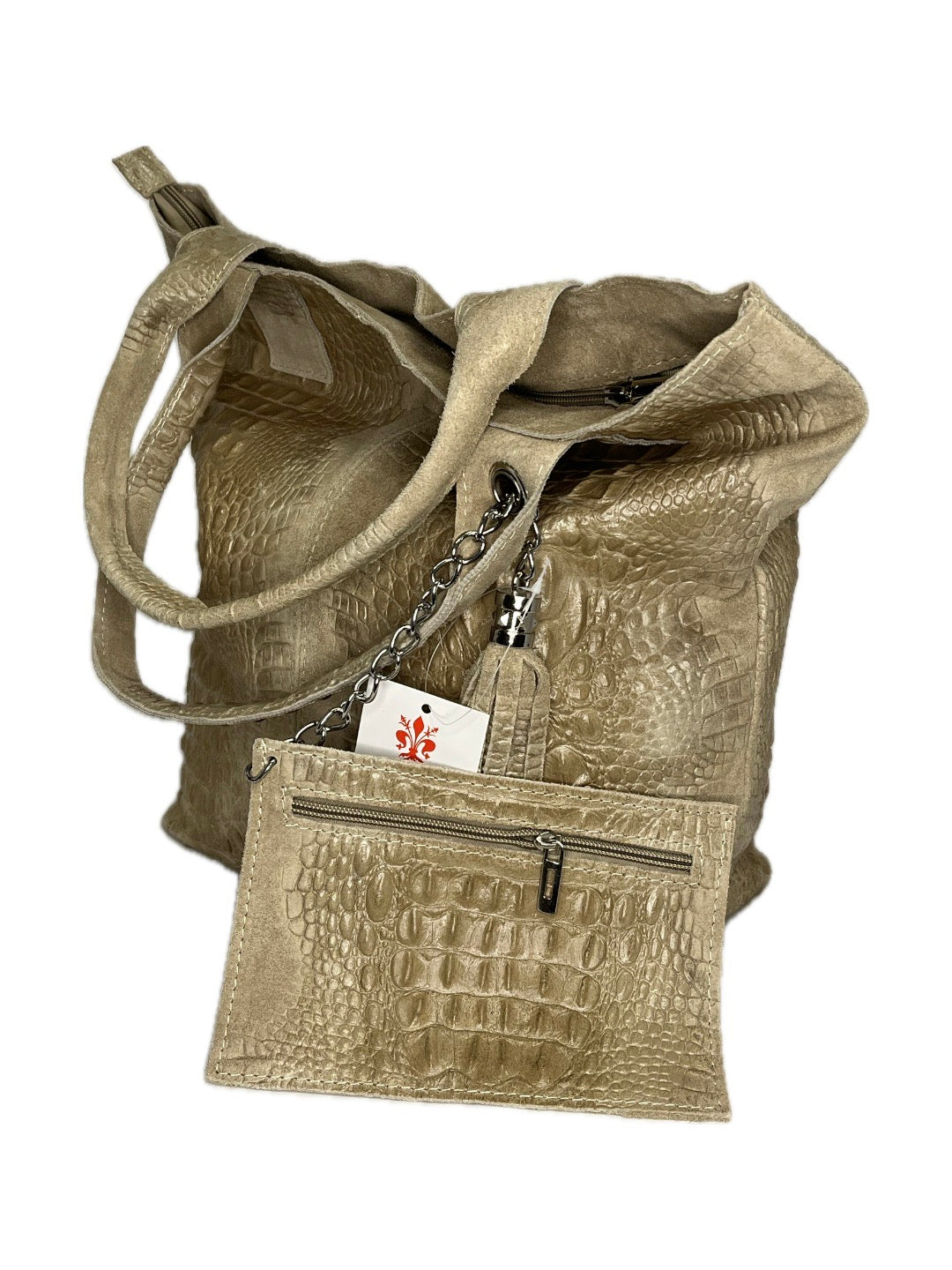 Dámská kožená kabelka - hobo bag
