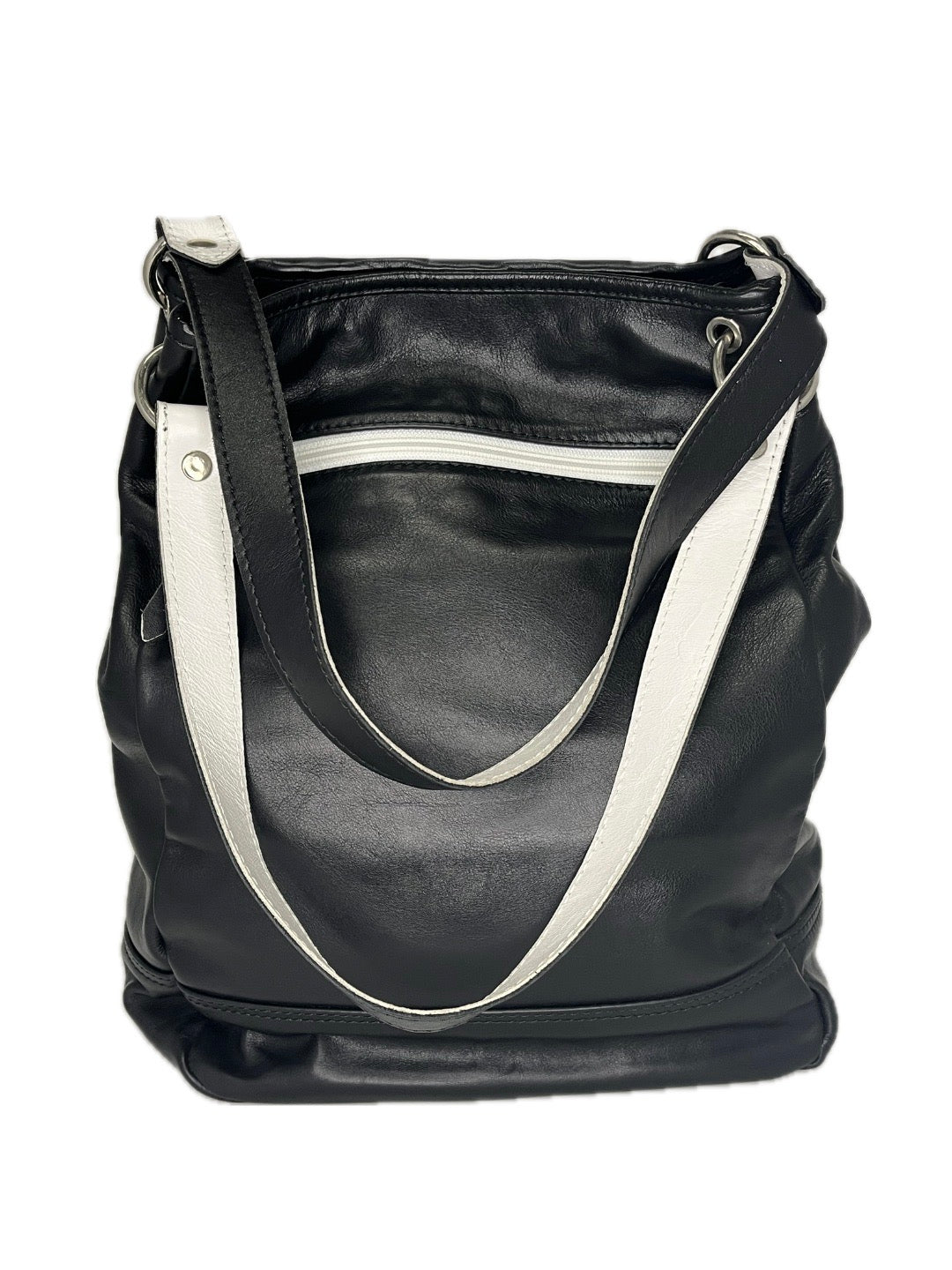 Dámská kožená kabelka - hobo bag