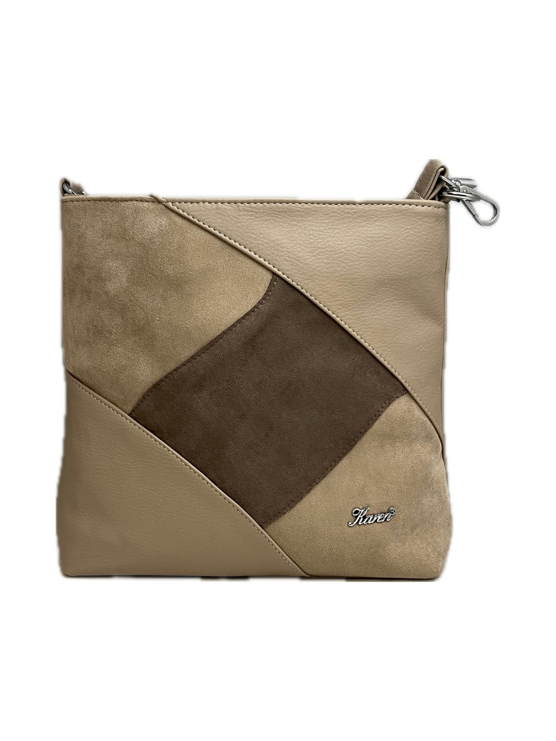 Dámská crossbody KAREN Axel v kombinaci hnědé a béžové