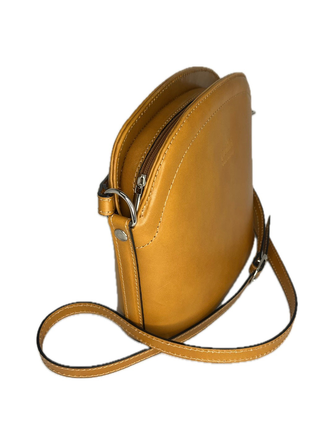 Malá dámská kožená kabelka PELLE - elegantní crossbody