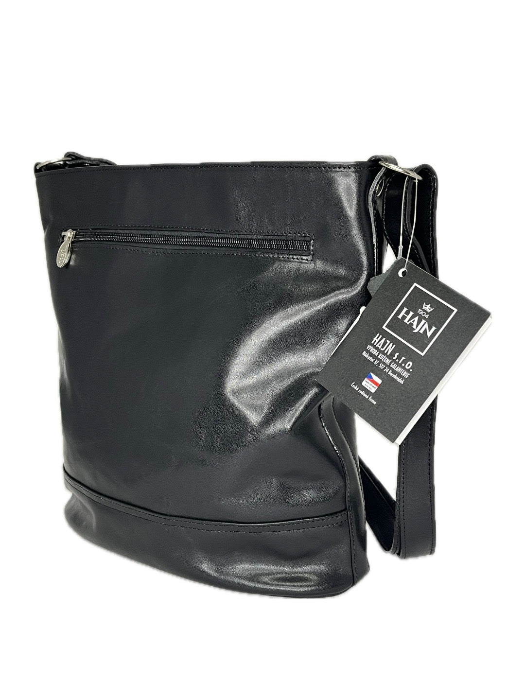 Dámská kožená kabelka HAJN - crossbody