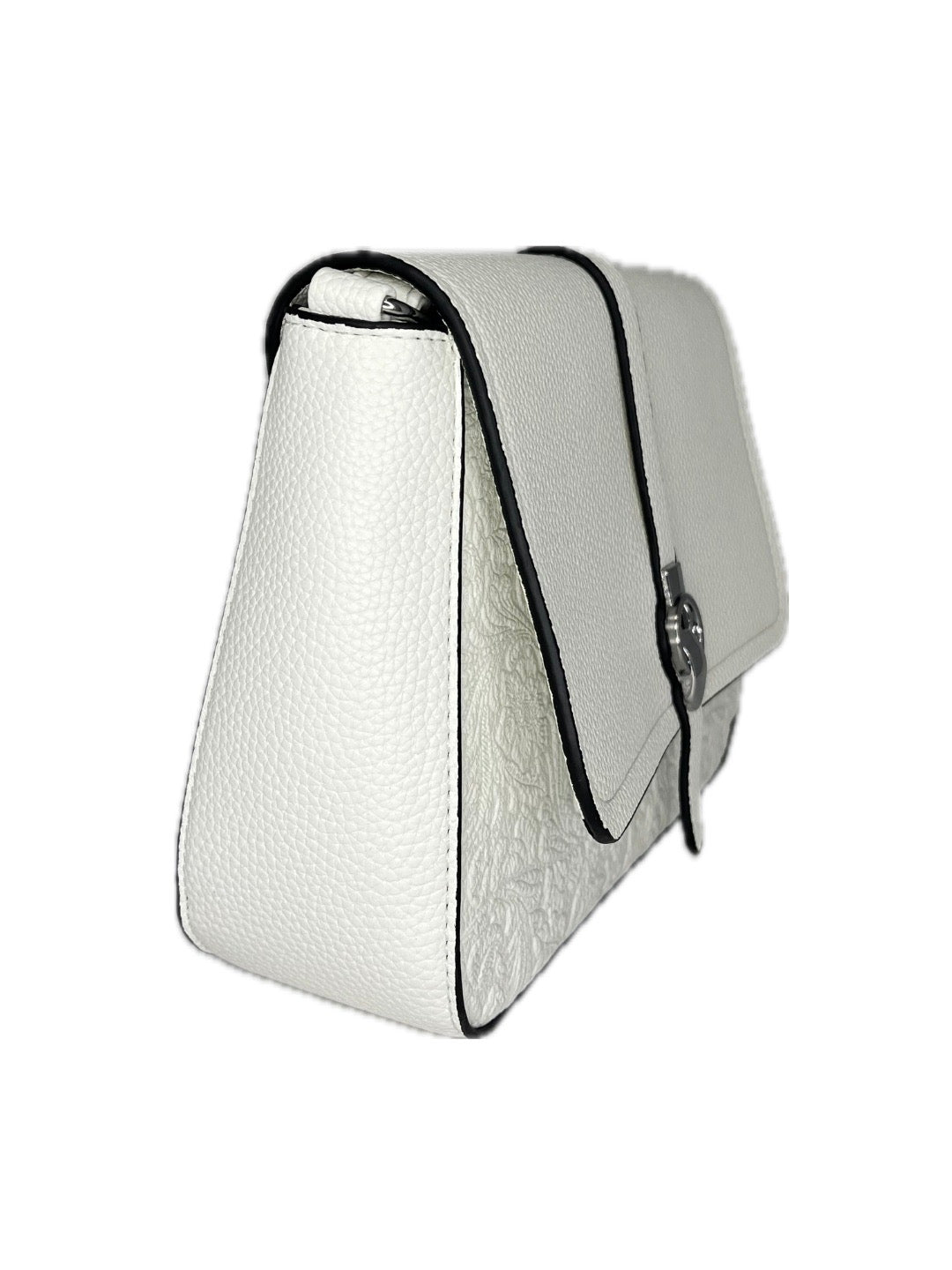 Malá crossbody s klopnou a květinovým vzorem