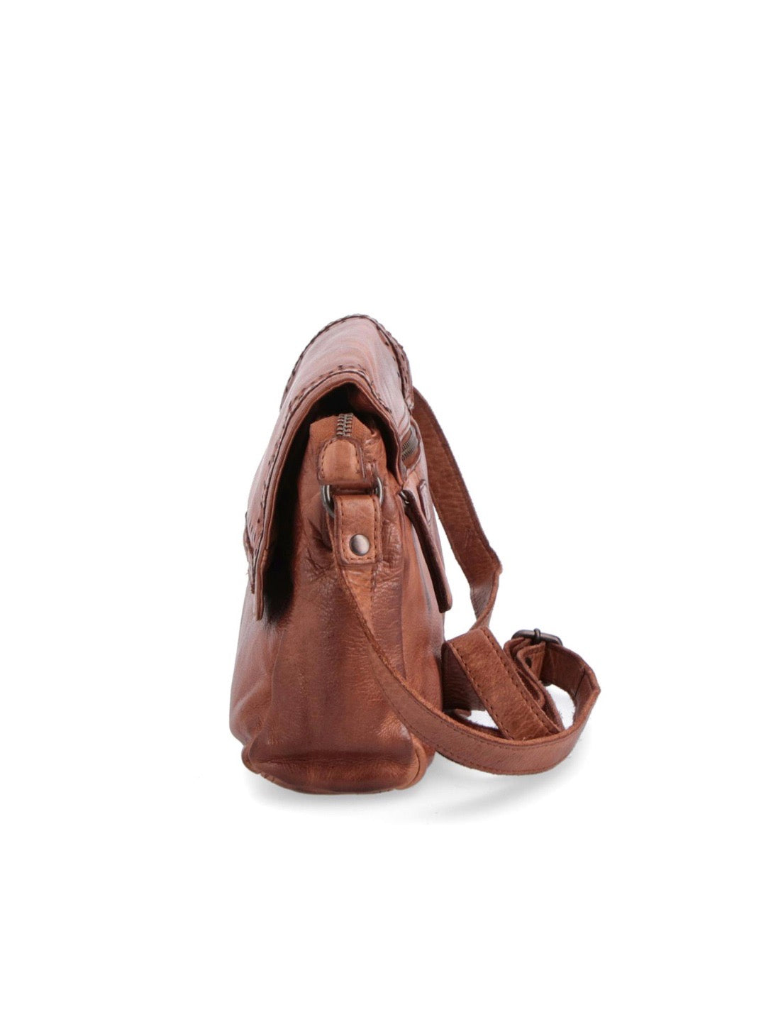 Dámská kožená crossbody Noelia Bolger s klopnou a zdobená perforací