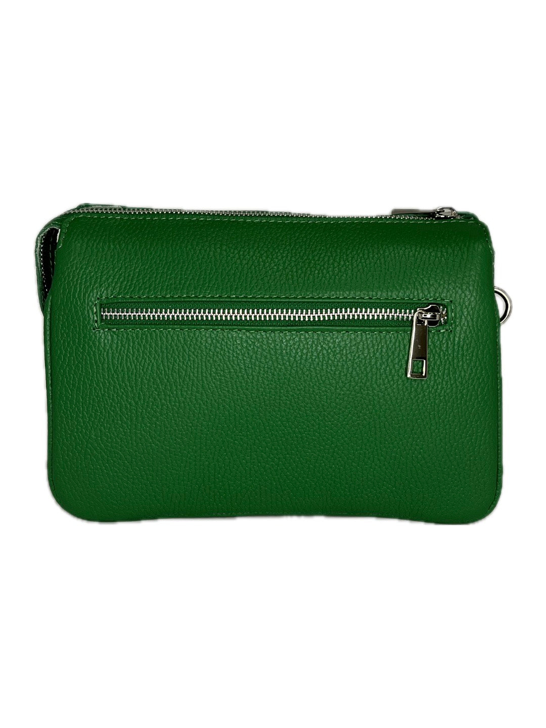 Kožená crossbody VERA PELLE se vzorem krokodýlí kůže