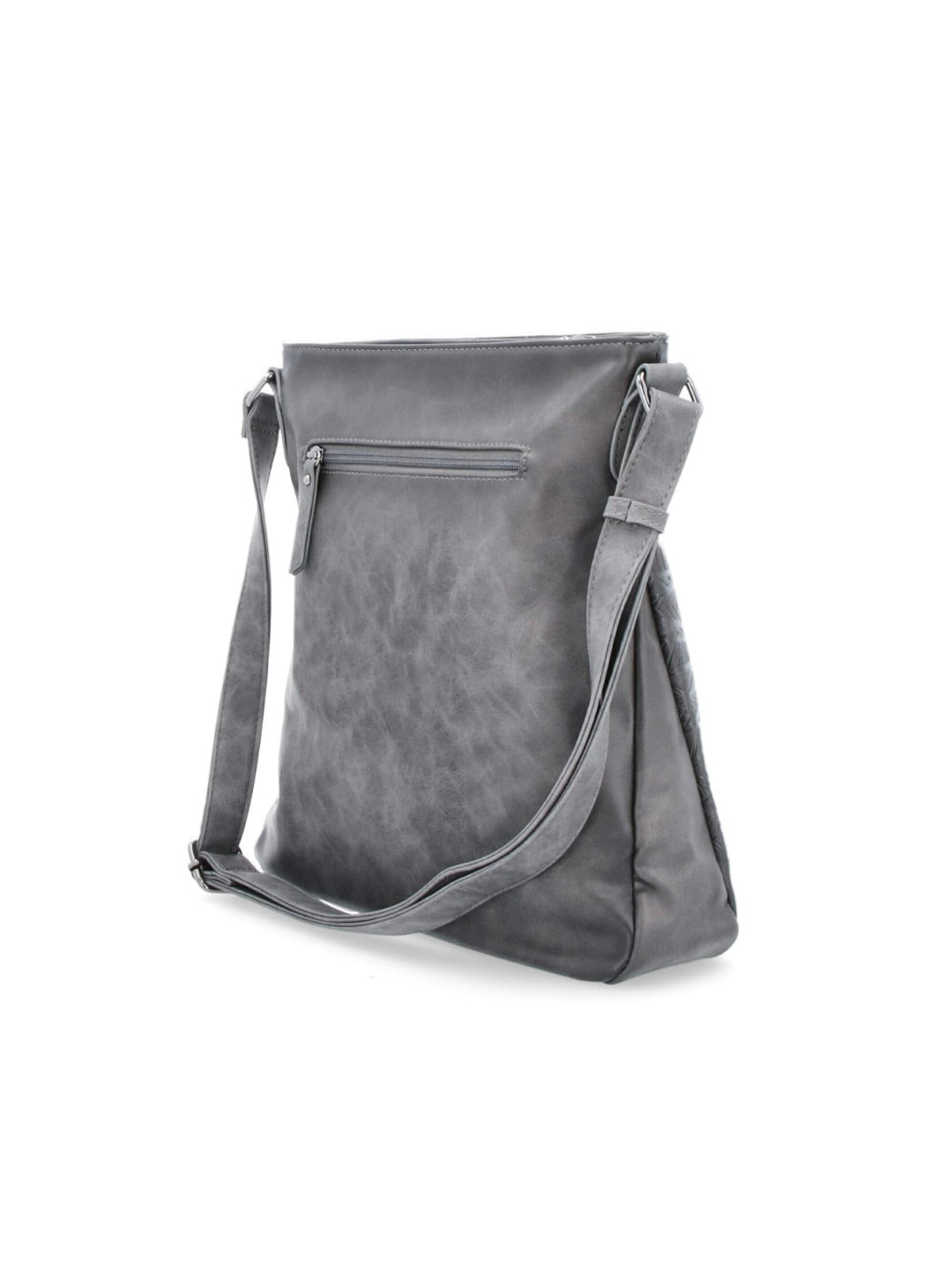 Dámská šedá crossbody s motivem mandaly