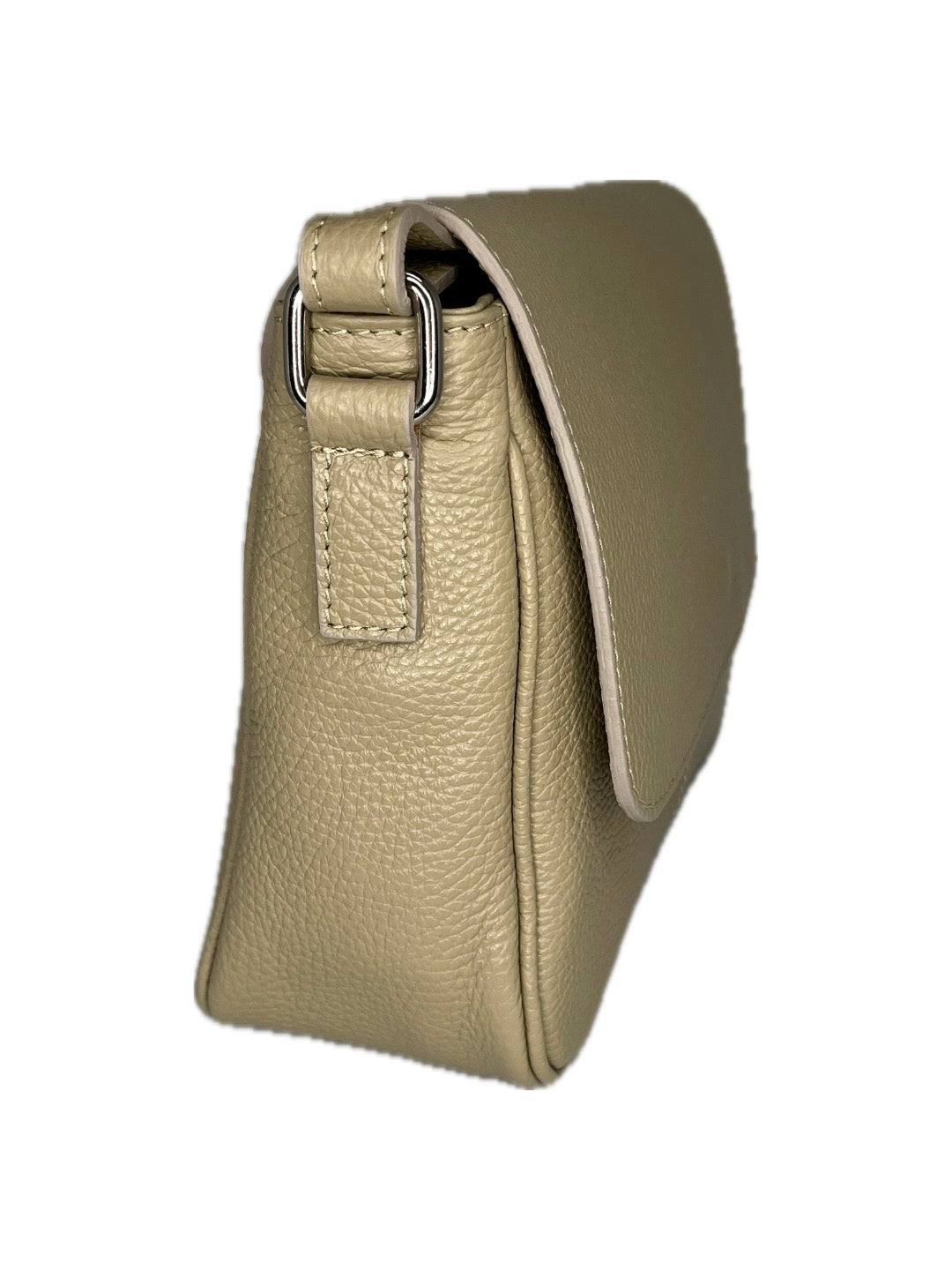 Menší crossbody z pravé kůže s klopnou
