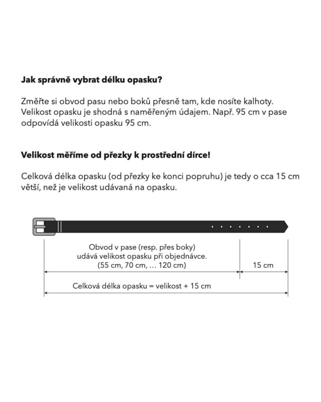 Dámský kožený opasek - šířka 15mm