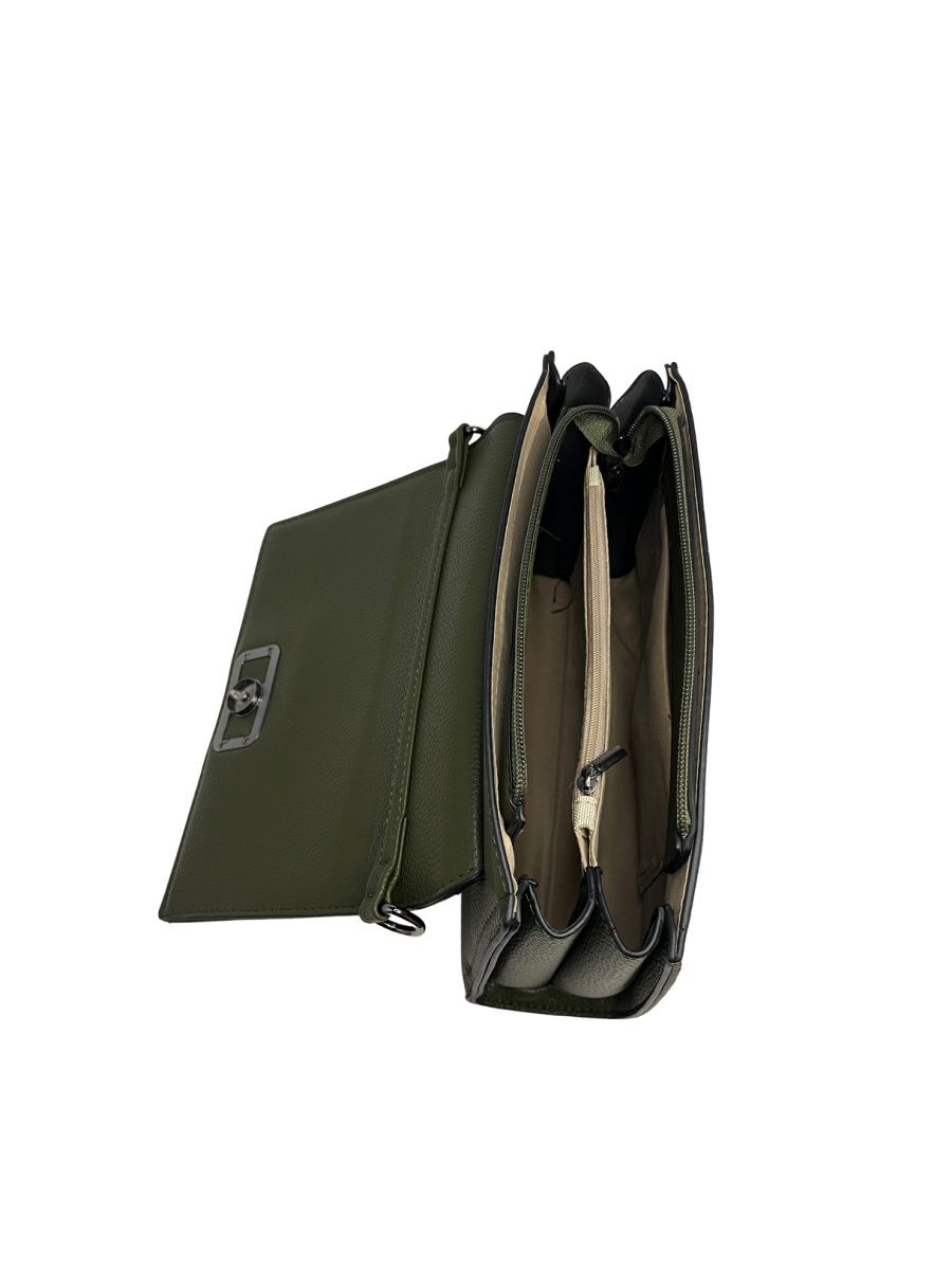 Malá crossbody kabelka / psaníčko s klopnou ze syntetické kůže