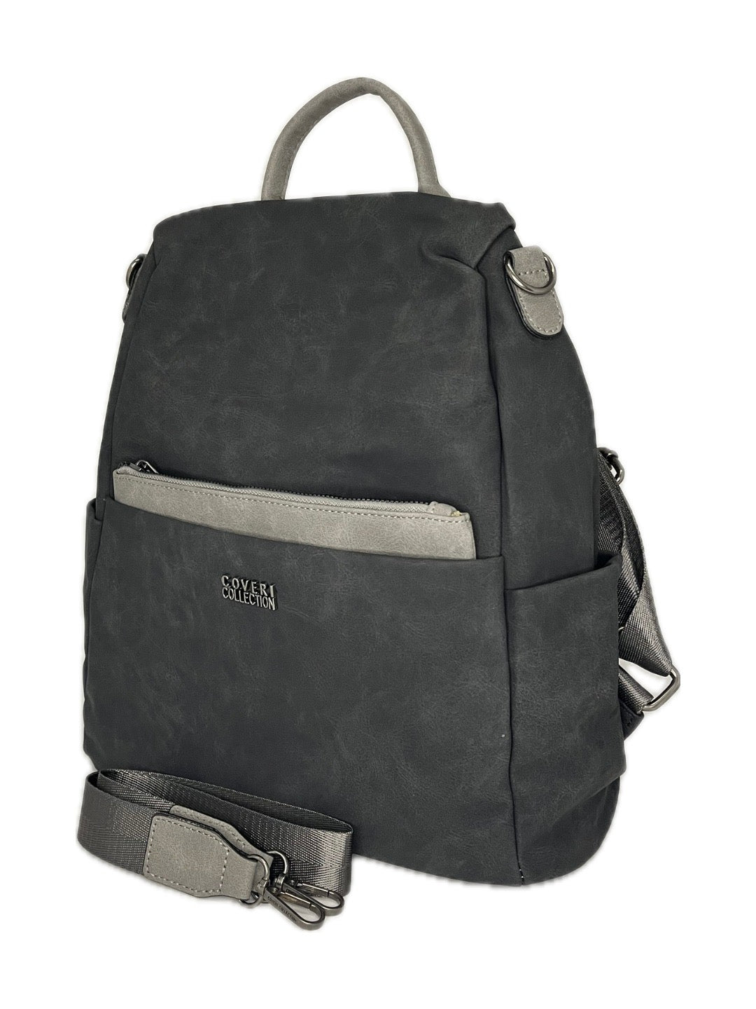 Kabelka i batoh unisex CoveriCollection - imitace broušené kůže