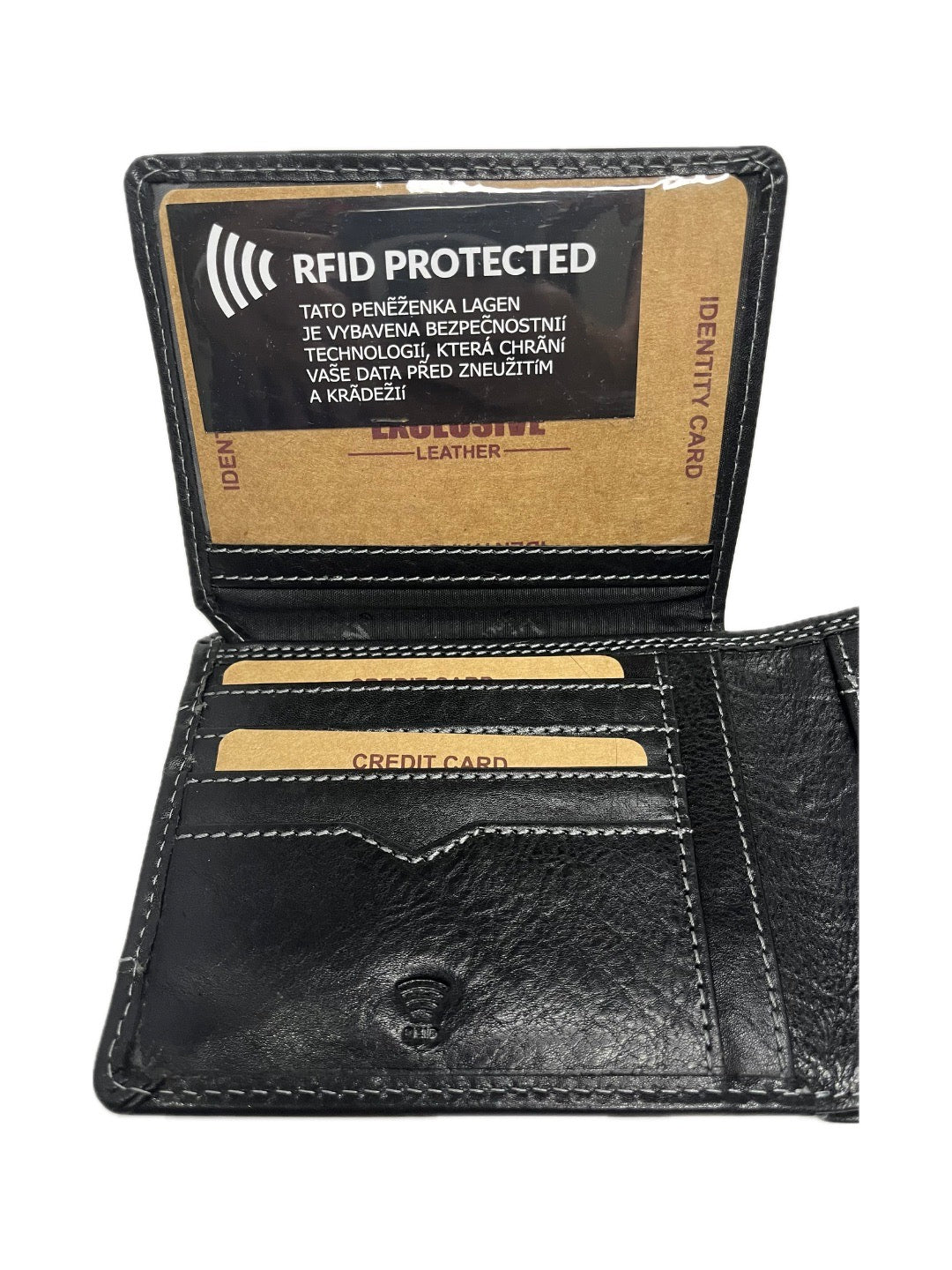 Pánská kožená peněženka LAGEN s funkcí RFID proti zneužití karet