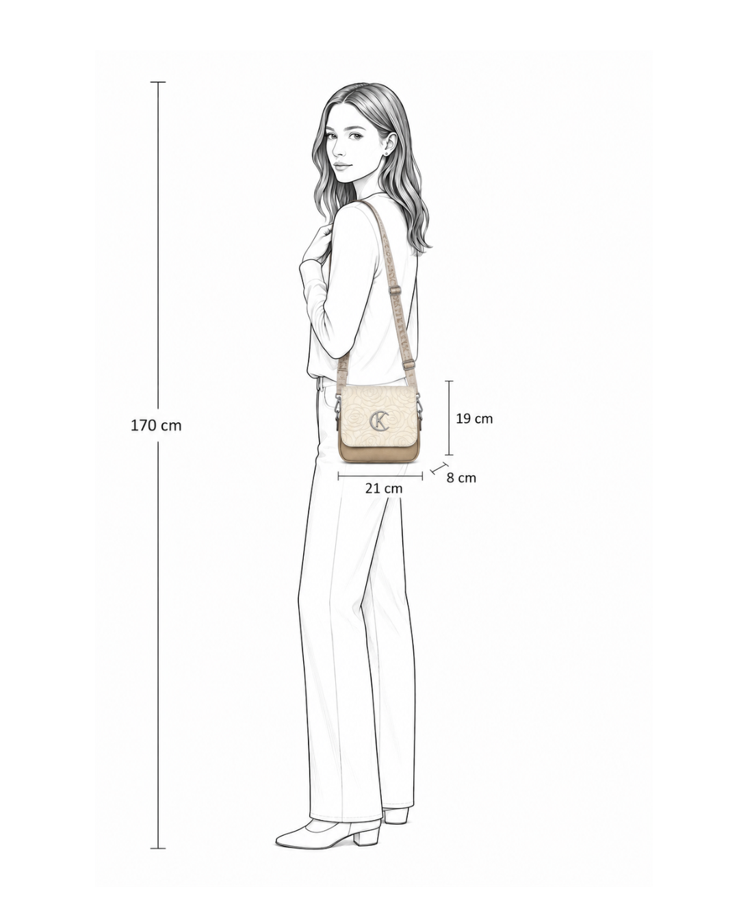 Malá crossbody Karen ze syntetické kůže