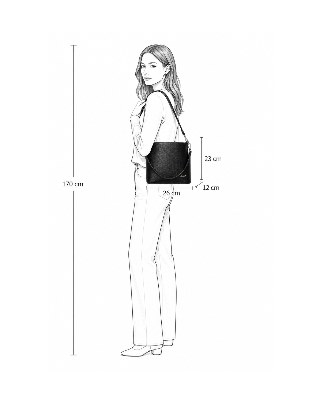 Dámská elegantní shopper / crossbody kabelka Karen