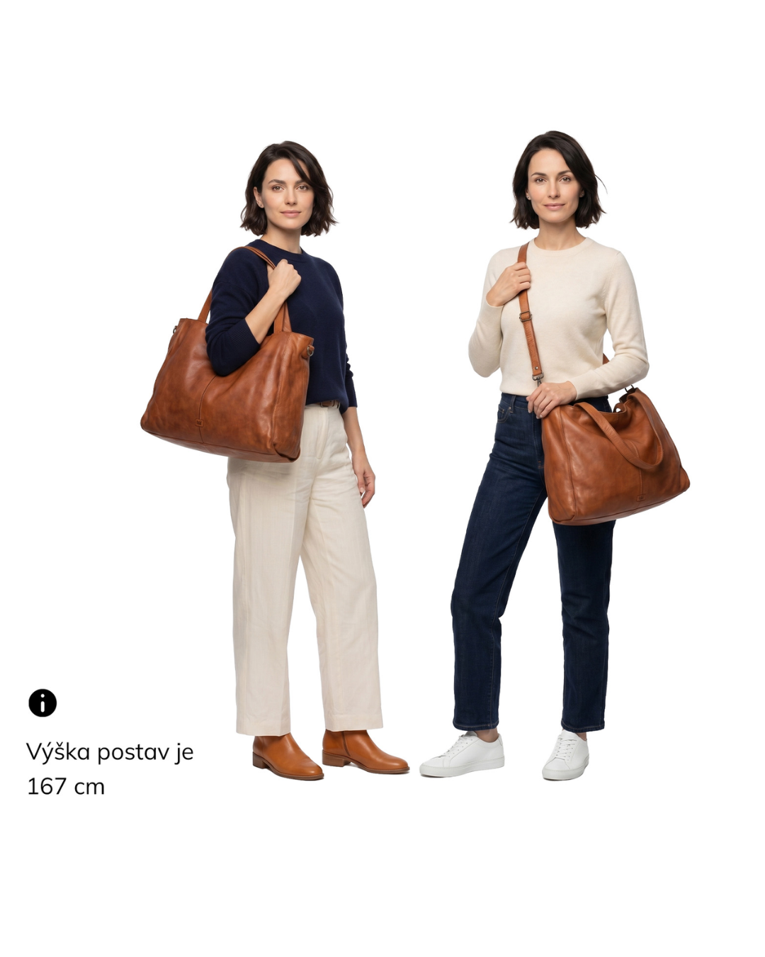 Velká kožená shopper kabelka Noelia Bolger