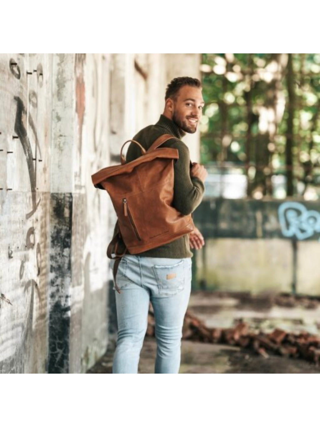 Kožený batoh na notebook 15" Liverpool The Chesterfield Brand