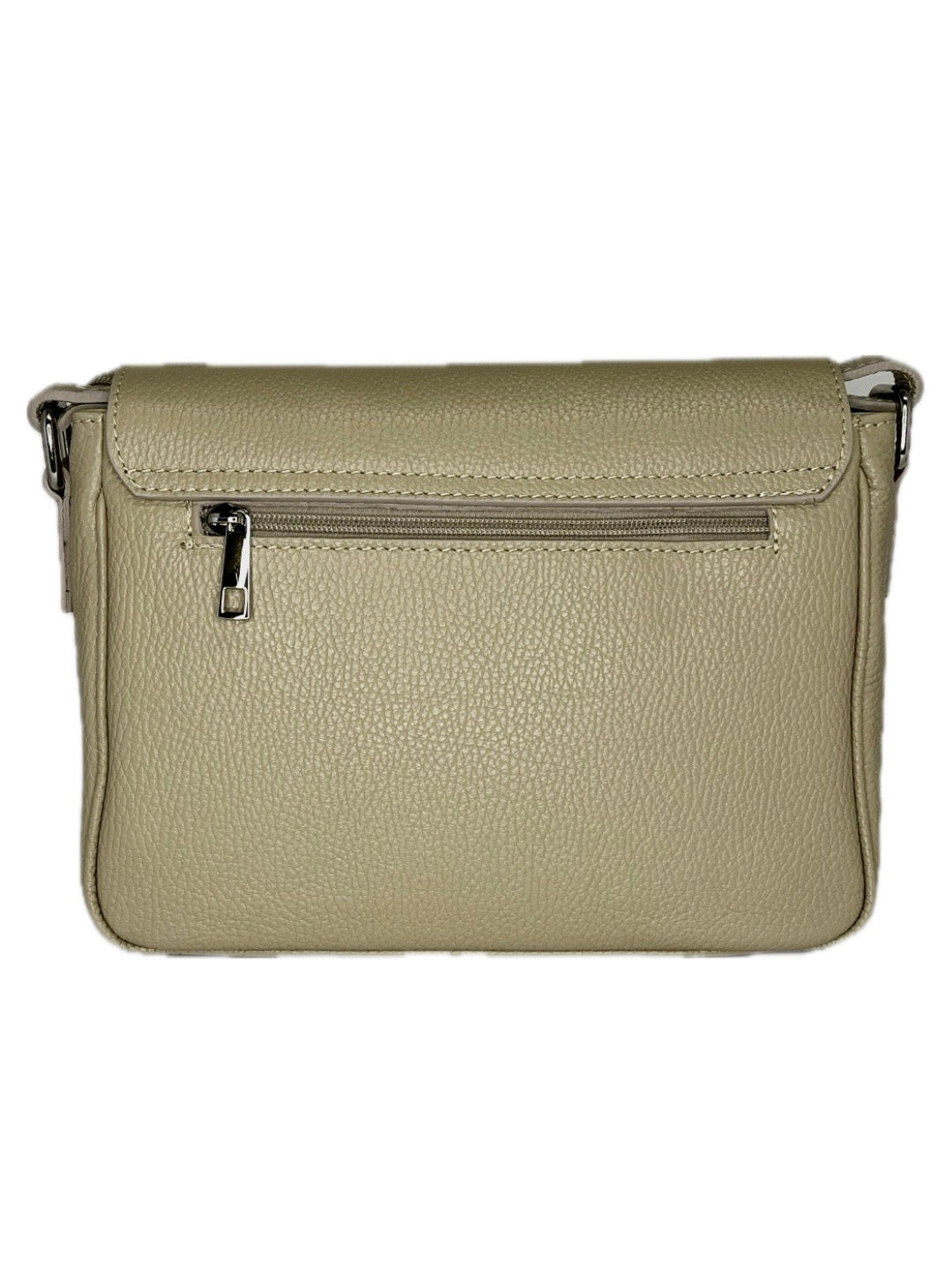 Menší crossbody z pravé kůže s klopnou