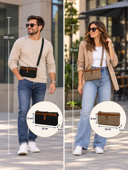 Malá unisex crossbody Paolo Bags na telefon a doklady