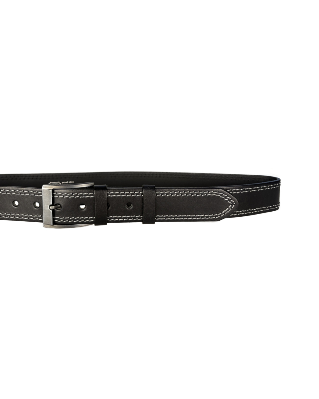 Pánský kožený opasek JEANS prošívaný - šířka 38 mm