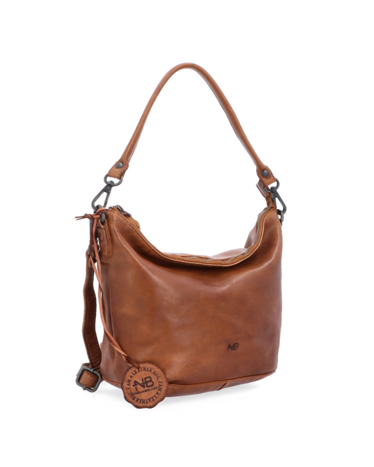 Menší kožená crossbody kabelka Noelia Bolger s dvěma popruhy