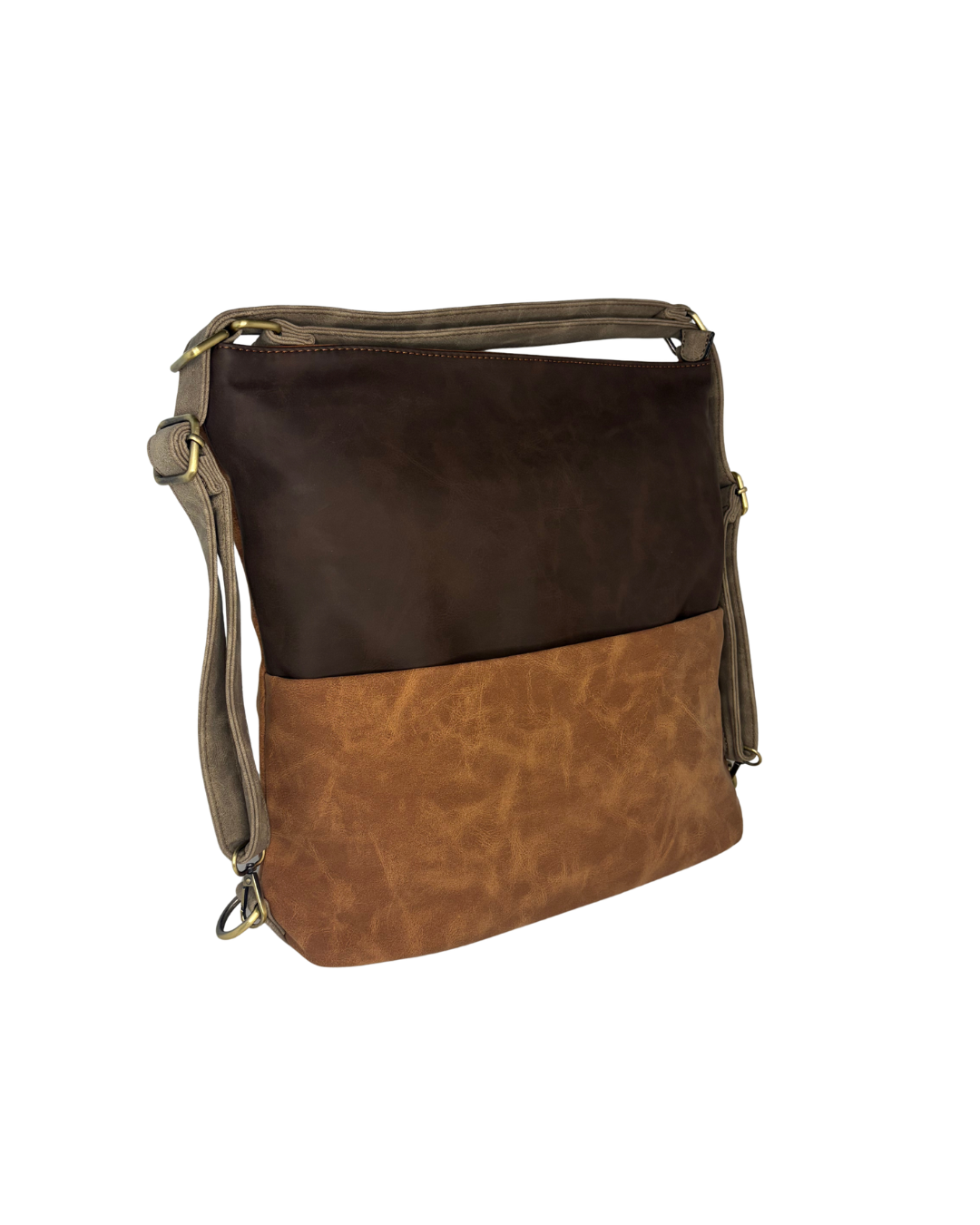 Větší dámská crossbody kabelka / batoh na formát A4