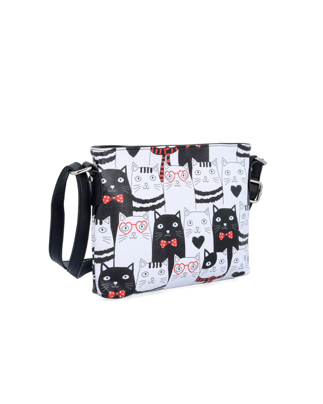 Malá dámská crossbody s motivem koček