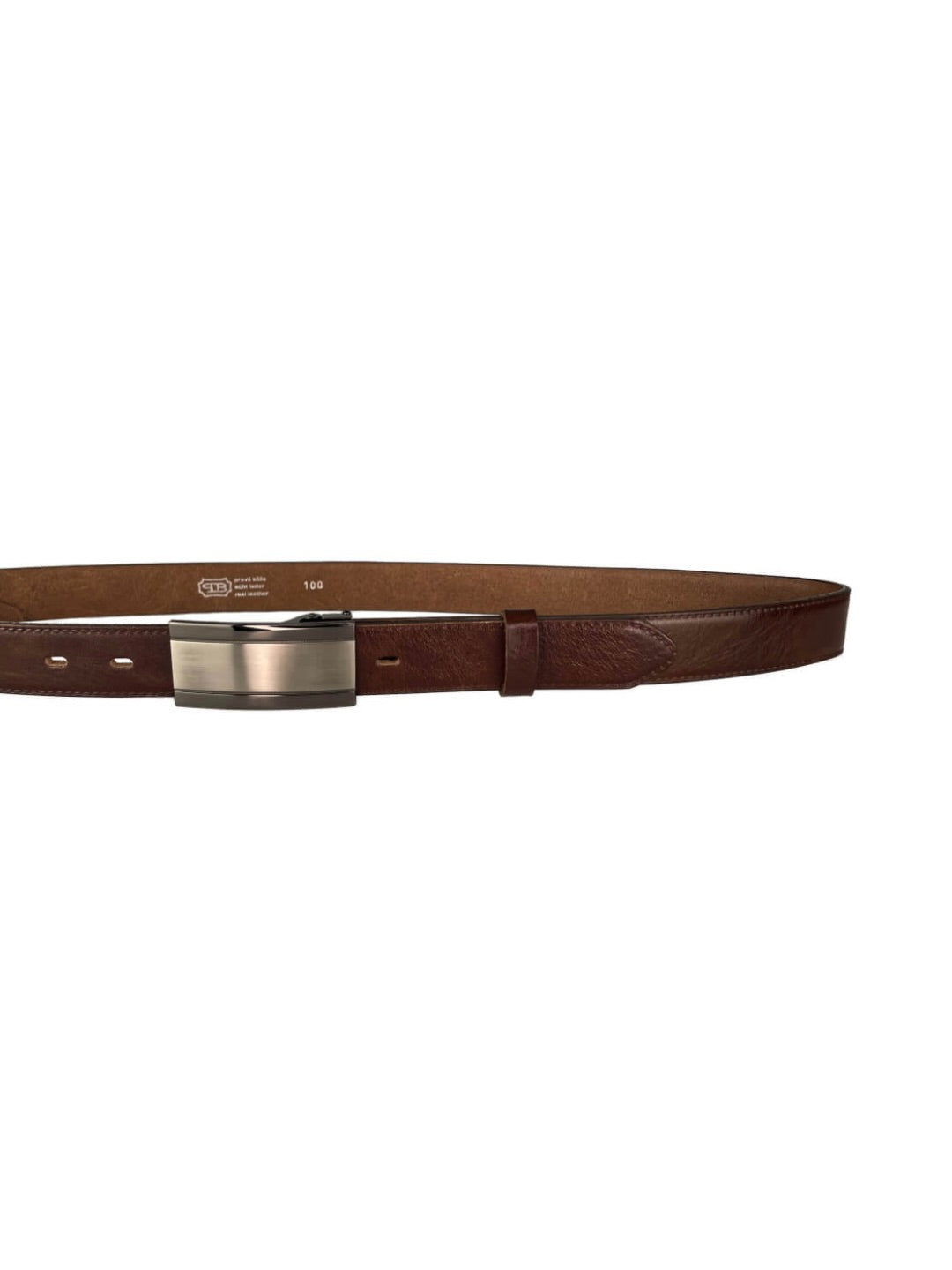 Pánský kožený společenský opasek Penny Belts s rychloupínací sponou