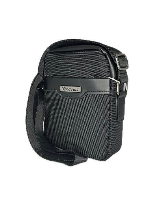 Malá pánská látková crossbody Coveri kombinovaná s eko kůži