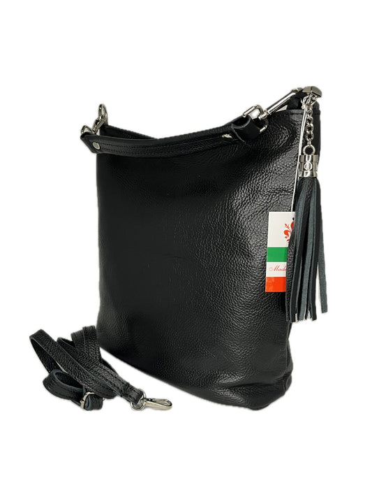 Dámská kožená kabelka - hobo bag