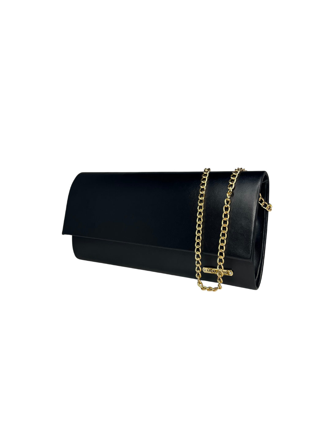 Dámské psaníčko Laura Biaggi s řetízkem na rameno - černé