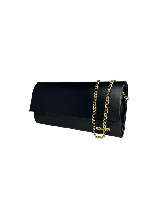 Dámské psaníčko Laura Biaggi s řetízkem na rameno - černé