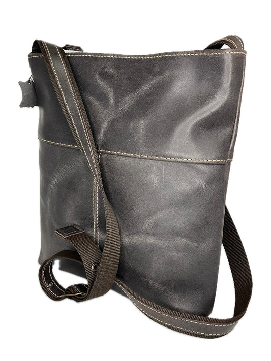 Kožená crossbody - unisex