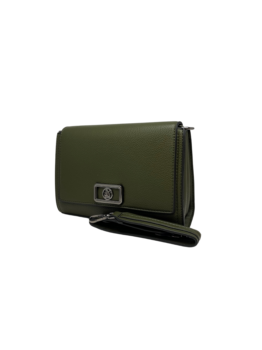 Malá crossbody kabelka / psaníčko s klopnou ze syntetické kůže