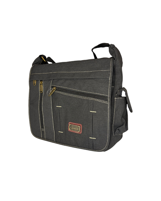 Velká pánská textilní crossbody na A4 a notebook