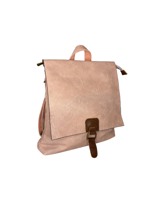 Městský měkký batoh / crossbody kabelka ze syntetické kůže