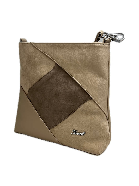 Dámská crossbody KAREN Axel v kombinaci hnědé a béžové