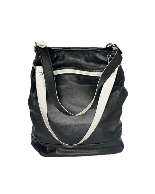 Dámská kožená kabelka - hobo bag