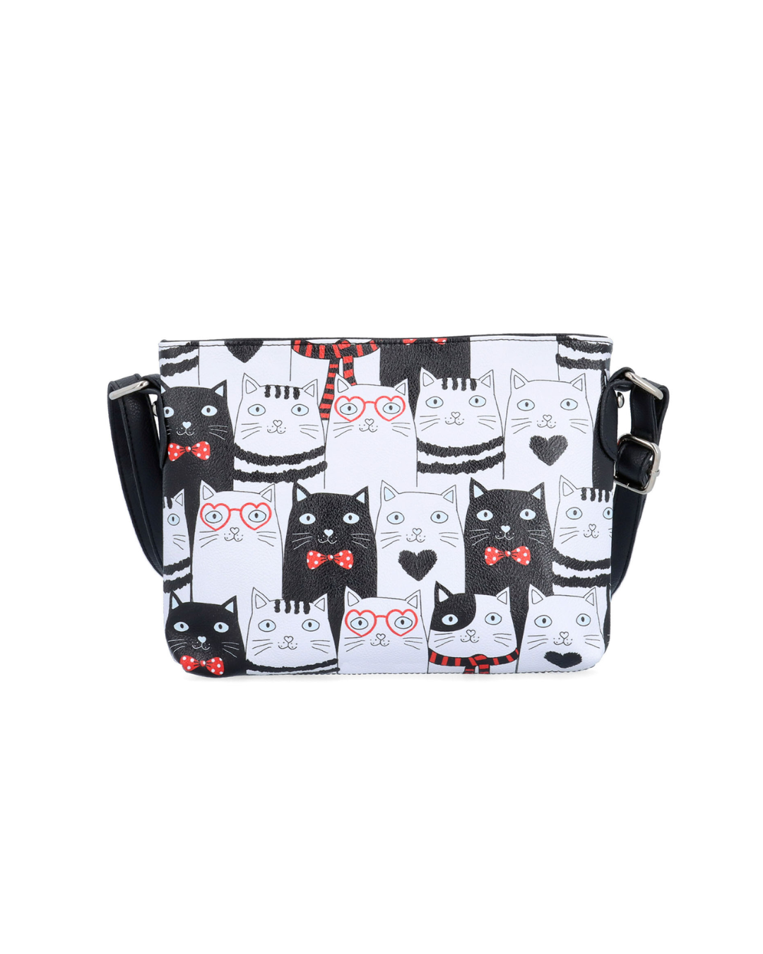 Malá dámská crossbody s motivem koček