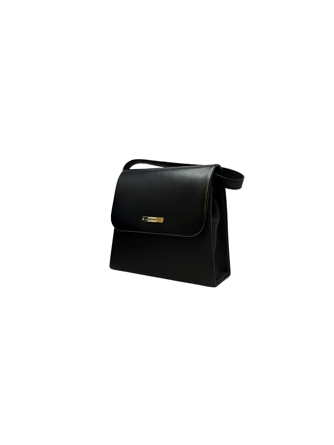 Dámská společenská kabelka Laura Biaggi v kombinaci s lakovanou kůží - černá