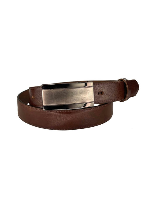 Pánský kožený společenský opasek Penny Belts s rychloupínací sponou