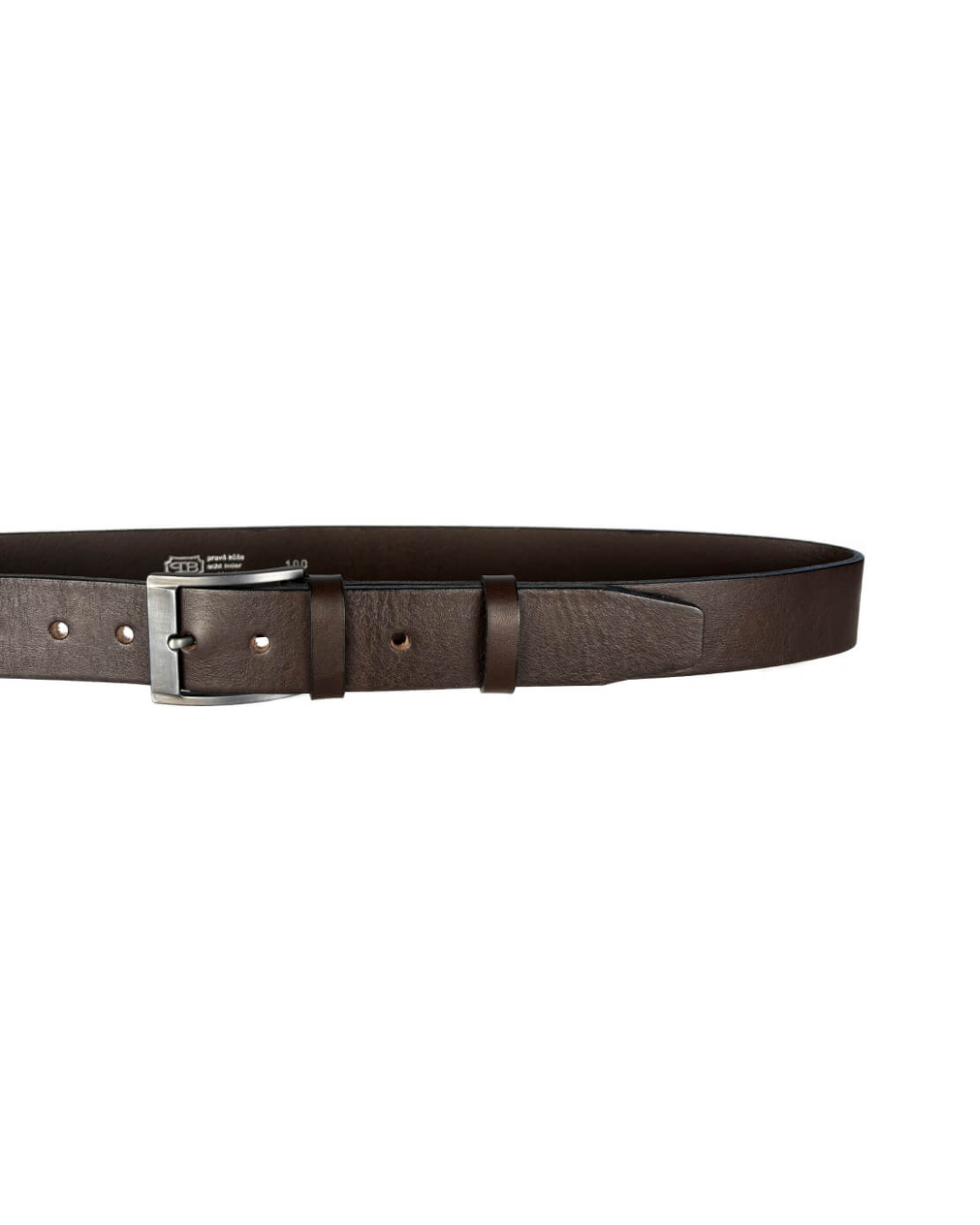 Pánský kožený opasek JEANS šířka 40 mm